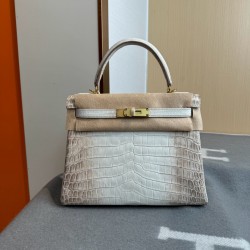 KL28 High Light Nile Crocodile Skin Kelly 28cm