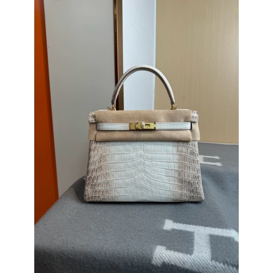 KL28 High Light Nile Crocodile Skin Kelly 28cm