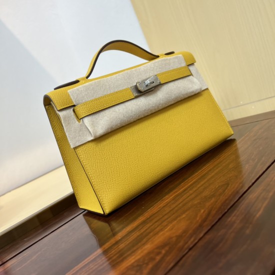 Kelly imported Epsom leather semi handmade hand sewn wax thread