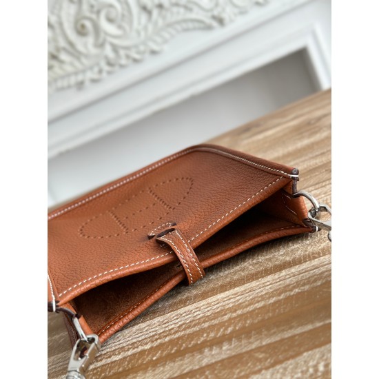 Mini Eveline~Eveline semi handmade+wax thread self matching shoulder strap+TC cowhide Mini Eveline~Eveline semi handmade+wax thread self matching shoulder strap+TC cowhide