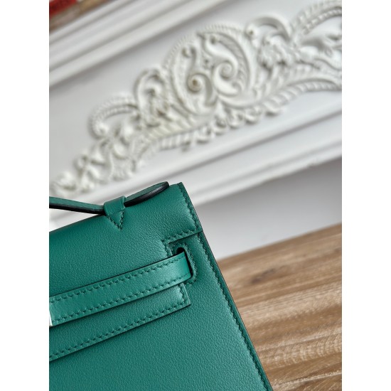 Kelly imported Epsom leather semi handmade hand sewn wax thread