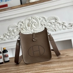 Mini Eveline~Eveline semi handmade+wax thread self matching shoulder strap+TC cowhide
