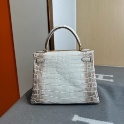 KL28 High Light Nile Crocodile Skin Kelly 28cm