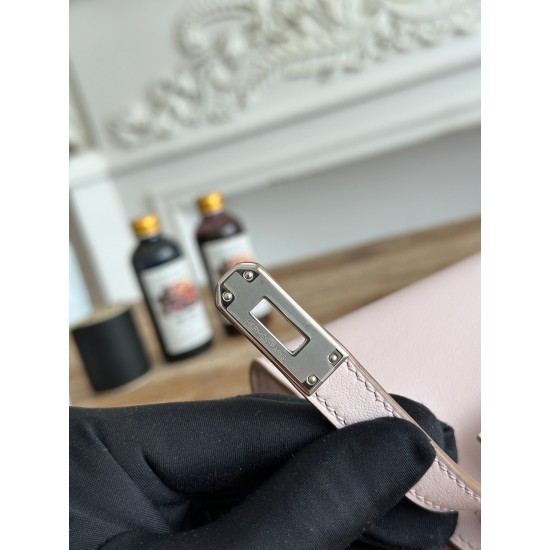 Kelly imported Epsom leather semi handmade hand sewn wax thread Kelly imported Epsom leather semi handmade hand sewn wax thread