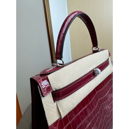 KL28 High Light Nile Crocodile Skin Kelly 28cm KL28 High Light Nile Crocodile Skin Kelly 28cm