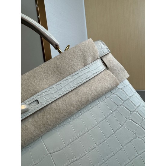 KL28 High Light Nile Crocodile Skin Kelly 28cm