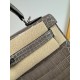 KL25 Amber Yellow Highlighting Nile Crocodile Skin Kelly 25cm