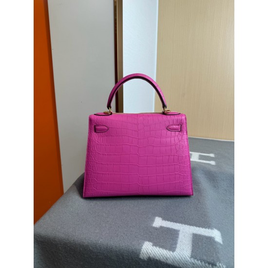 KL28 High Light Nile Crocodile Skin Kelly 28cm