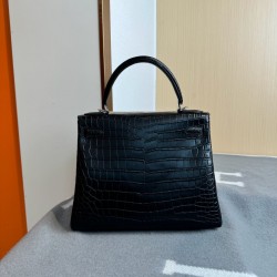 KL28 High Light Nile Crocodile Skin Kelly 28cm