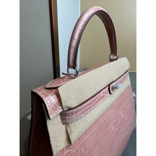 KL28 High Light Nile Crocodile Skin Kelly 28cm