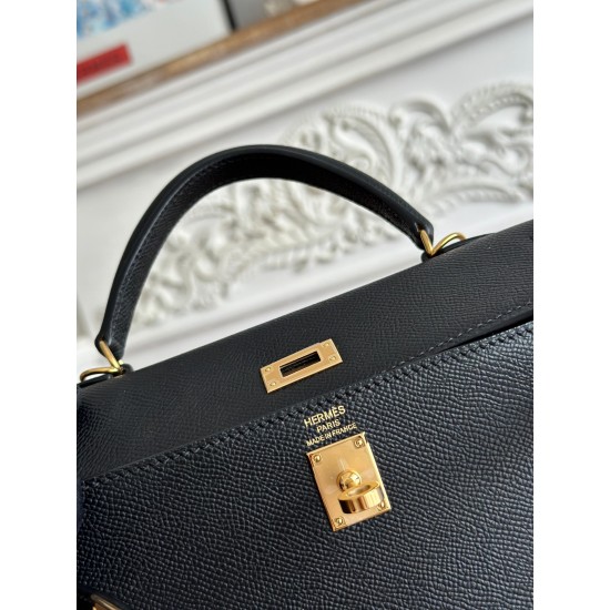 Kelly imported Epsom leather semi handmade hand sewn wax thread Kelly imported Epsom leather semi handmade hand sewn wax thread