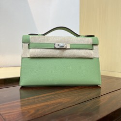 Kelly imported Epsom leather semi handmade hand sewn wax thread
