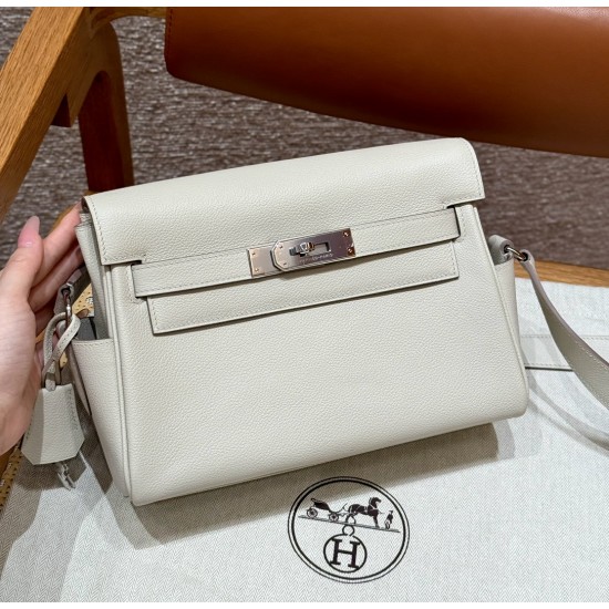 Men's Kelly messenger bag 25cm imported Evercolor leather from the factory Men's Kelly messenger bag 25cm imported Evercolor leather from the factory