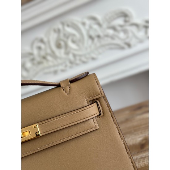 Kelly imported Epsom leather semi handmade hand sewn wax thread