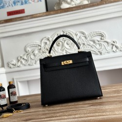 Kelly imported Epsom leather semi handmade hand sewn wax thread
