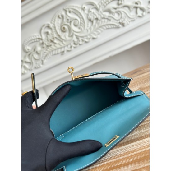 Kelly imported Epsom leather semi handmade hand sewn wax thread Kelly imported Epsom leather semi handmade hand sewn wax thread