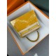 KL25 Amber Yellow Highlighting Nile Crocodile Skin Kelly 25cm