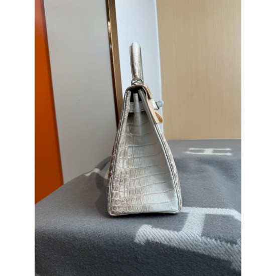 KL28 High Light Nile Crocodile Skin Kelly 28cm