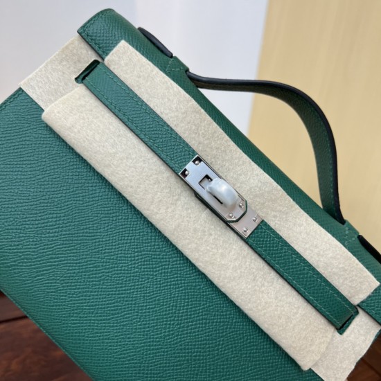 KL22 Velvet Green Kelly 1st Generation French Haas Leather Factory Epsom Original Palm Print Leather KL22 Velvet Green Kelly 1st Generation French Haas Leather Factory Epsom Original Palm Print Leather
