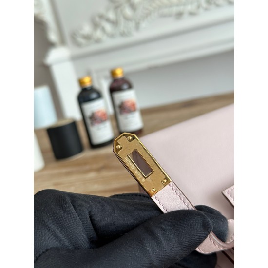 Kelly imported Epsom leather semi handmade hand sewn wax thread Kelly imported Epsom leather semi handmade hand sewn wax thread