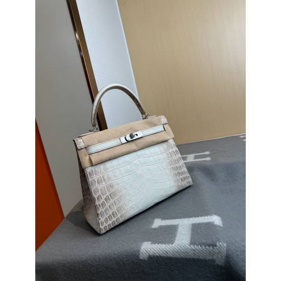 KL28 High Light Nile Crocodile Skin Kelly 28cm
