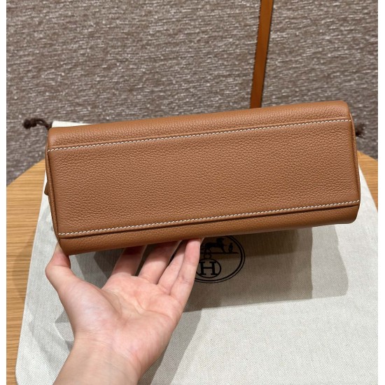 Men's Kelly messenger bag 25cm imported Evercolor leather from the factory Men's Kelly messenger bag 25cm imported Evercolor leather from the factory