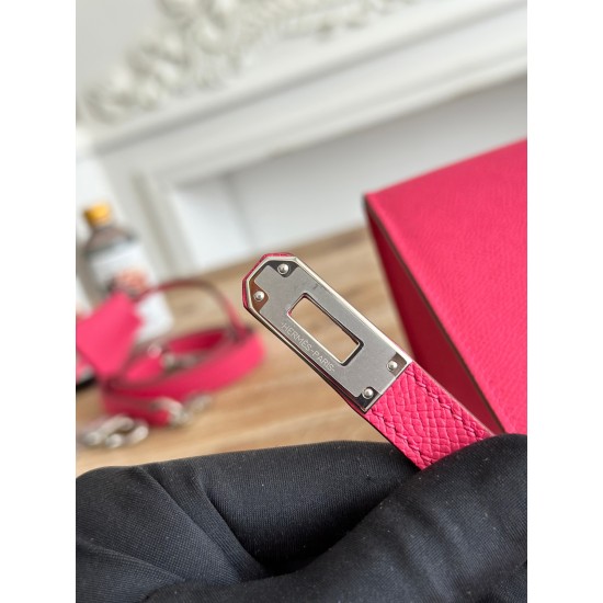Kelly imported Epsom leather semi handmade hand sewn wax thread Kelly imported Epsom leather semi handmade hand sewn wax thread