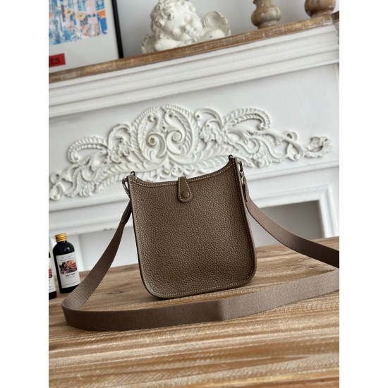 Mini Eveline~Eveline semi handmade+wax thread self matching shoulder strap+TC cowhide Mini Eveline~Eveline semi handmade+wax thread self matching shoulder strap+TC cowhide