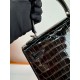 KL25 Amber Yellow Highlighting Nile Crocodile Skin Kelly 25cm KL25 Amber Yellow Highlighting Nile Crocodile Skin Kelly 25cm