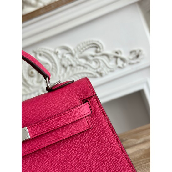 Kelly imported Epsom leather semi handmade hand sewn wax thread Kelly imported Epsom leather semi handmade hand sewn wax thread