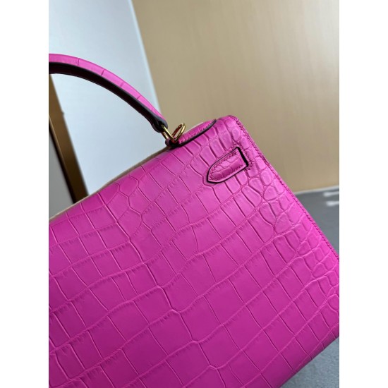 KL28 High Light Nile Crocodile Skin Kelly 28cm