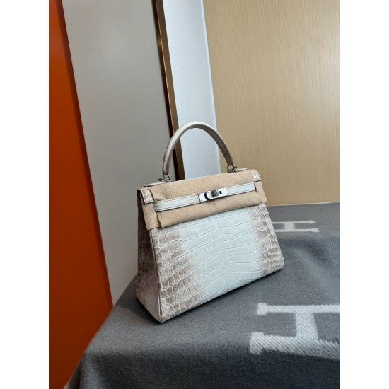 KL28 High Light Nile Crocodile Skin Kelly 28cm