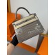 KL25 Amber Yellow Highlighting Nile Crocodile Skin Kelly 25cm