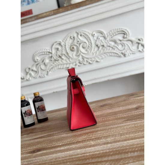 Kelly imported Epsom leather semi handmade hand sewn wax thread