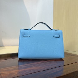 KL22 Velvet Green Kelly 1st Generation French Haas Leather Factory Epsom Original Palm Print Leather