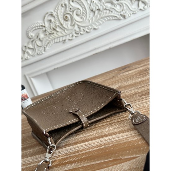 Mini Eveline~Eveline semi handmade+wax thread self matching shoulder strap+TC cowhide Mini Eveline~Eveline semi handmade+wax thread self matching shoulder strap+TC cowhide