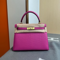 KL28 High Light Nile Crocodile Skin Kelly 28cm