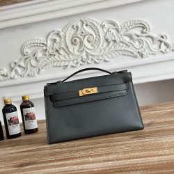 Kelly imported Epsom leather semi handmade hand sewn wax thread