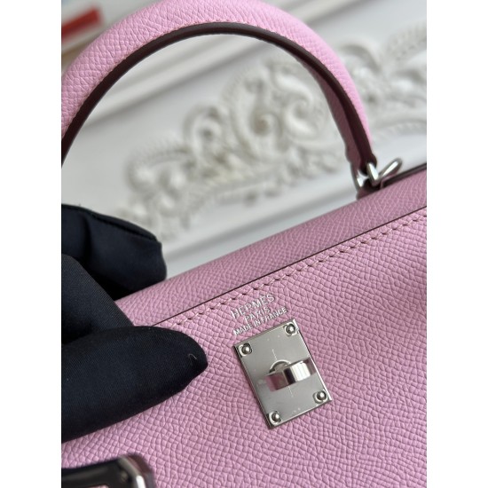 Kelly imported Epsom leather semi handmade hand sewn wax thread