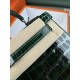 KL25 Amber Yellow Highlighting Nile Crocodile Skin Kelly 25cm