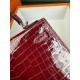 KL25 Amber Yellow Highlighting Nile Crocodile Skin Kelly 25cm KL25 Amber Yellow Highlighting Nile Crocodile Skin Kelly 25cm
