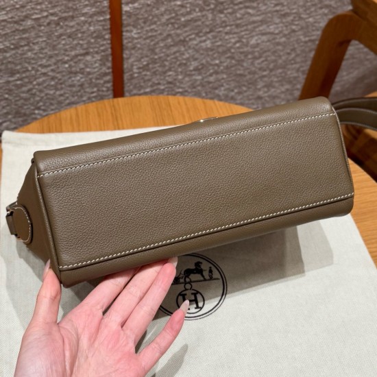 Men's Kelly messenger bag 25cm imported Evercolor leather from the factory Men's Kelly messenger bag 25cm imported Evercolor leather from the factory