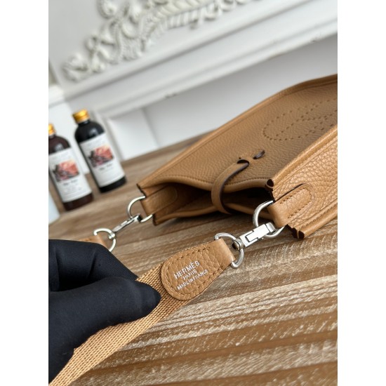 Mini Eveline~Eveline semi handmade+wax thread self matching shoulder strap+TC cowhide Mini Eveline~Eveline semi handmade+wax thread self matching shoulder strap+TC cowhide