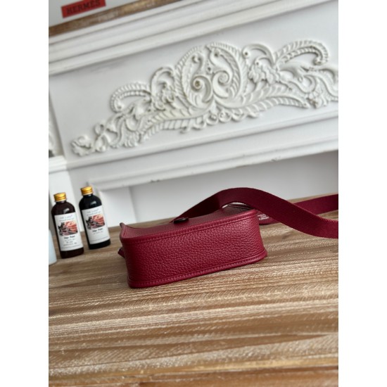 Mini Eveline~Eveline semi handmade+wax thread self matching shoulder strap+TC cowhide Mini Eveline~Eveline semi handmade+wax thread self matching shoulder strap+TC cowhide