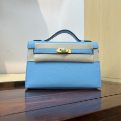 KL22 Velvet Green Kelly 1st Generation French Haas Leather Factory Epsom Original Palm Print Leather