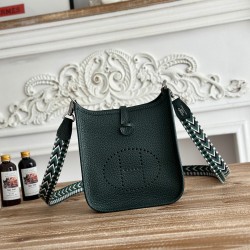 Mini Eveline~Eveline semi handmade+wax thread self matching shoulder strap+TC cowhide