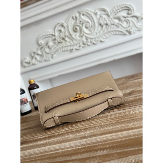 Kelly imported Epsom leather semi handmade hand sewn wax thread Kelly imported Epsom leather semi handmade hand sewn wax thread