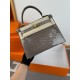 KL25 Amber Yellow Highlighting Nile Crocodile Skin Kelly 25cm