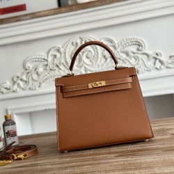 Kelly imported Epsom leather semi handmade hand sewn wax thread