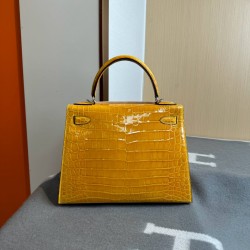 KL28 High Light Nile Crocodile Skin Kelly 28cm